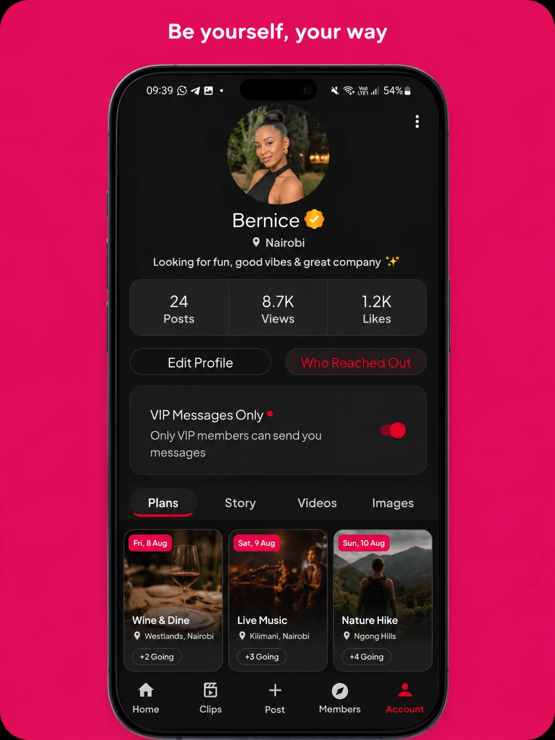 Weekendyapp screenshot